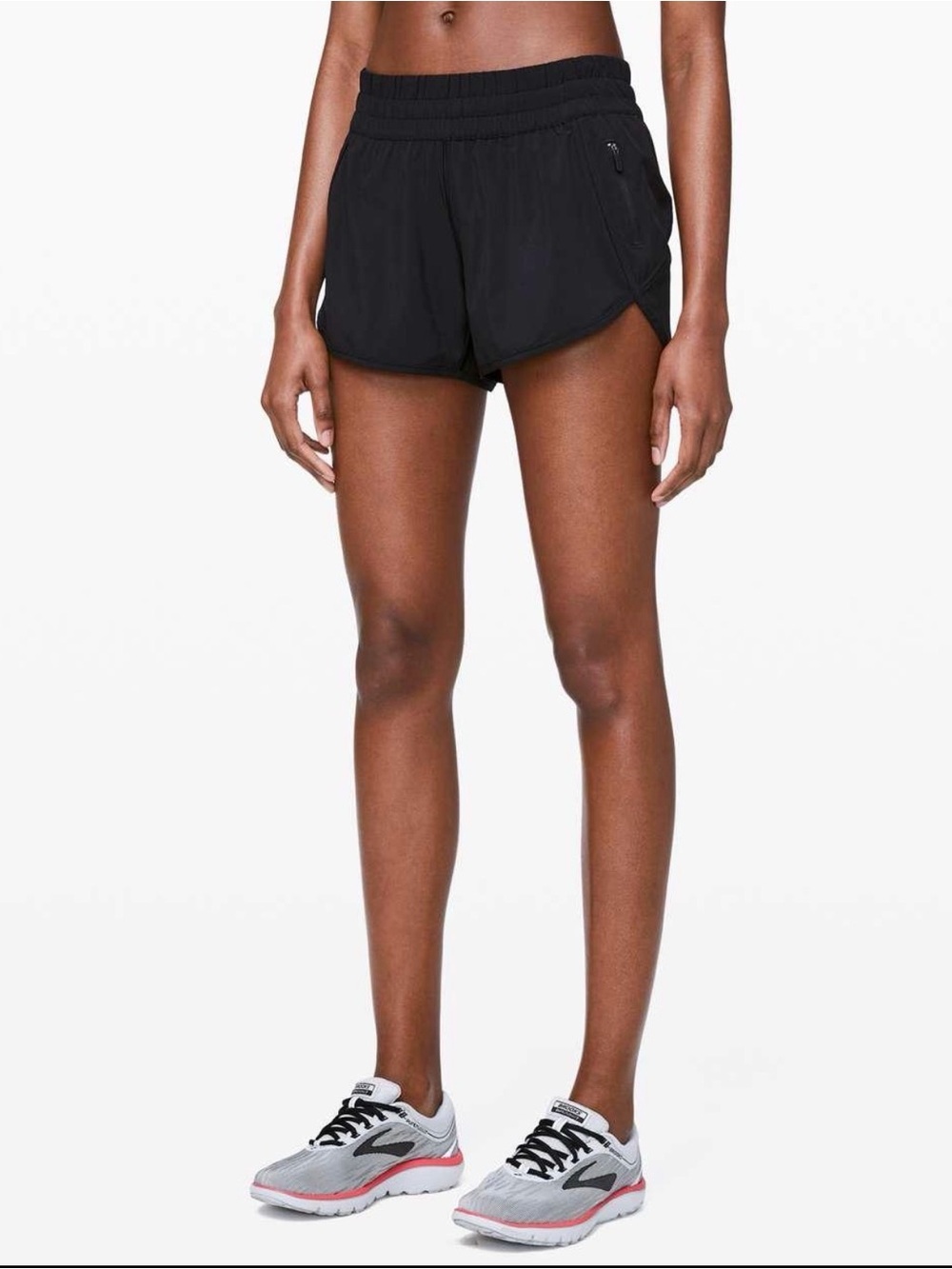 lululemon athletica Women's black Athletic Shorts - Elastic Waist
